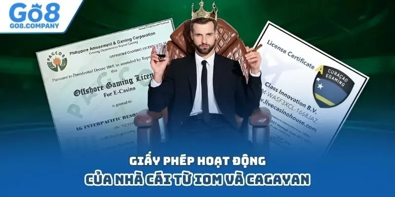 Giấy phép hoạt động của nhà cái từ IOM và Cagayan